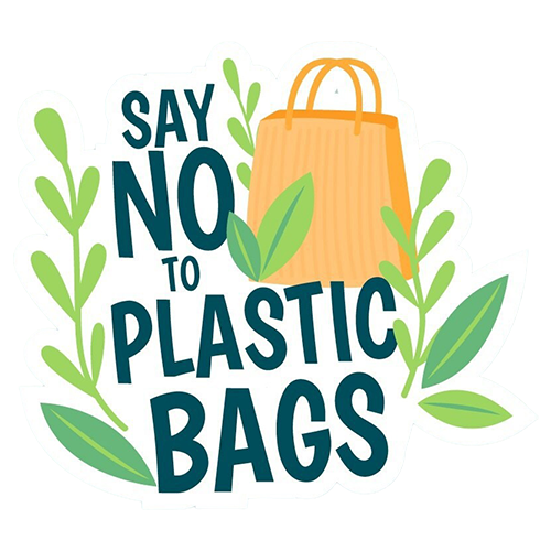 Say No To Plastic Stricker